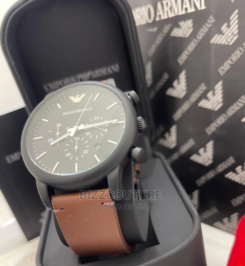 Original EMPORIO ARMANI Leatger Strap Available in Store