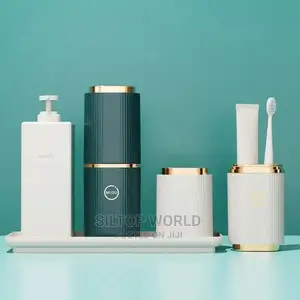 Toothpaste and Toothbrush Holder With Cover