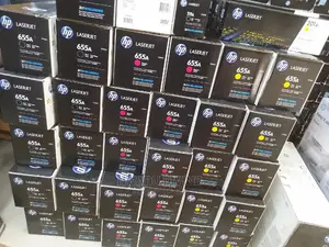 HP 655A Black Original Laserjet Toner Cartridge, CF450A