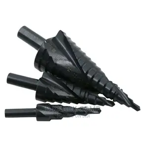 Metal Drill Bit Set For Triangular Cone Holes, 3 Pieces