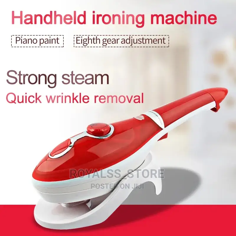 Red Electric Steam Iron