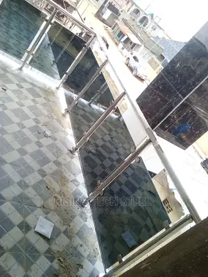 Stainless Handrail Black Glass Design Quality Pipe 304
