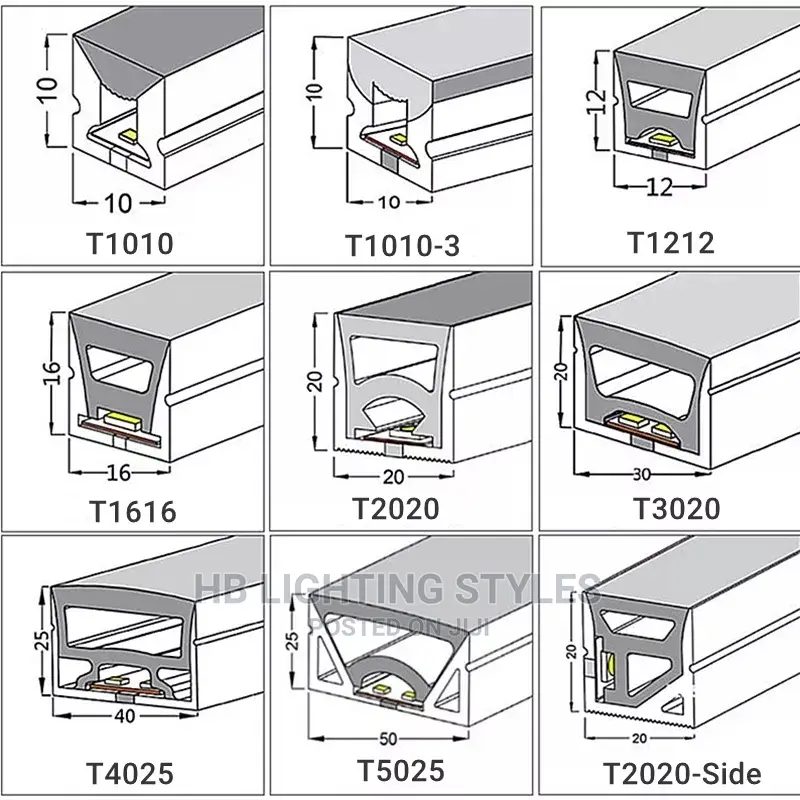 Flexible Neon Silicon Tube LED Profiles