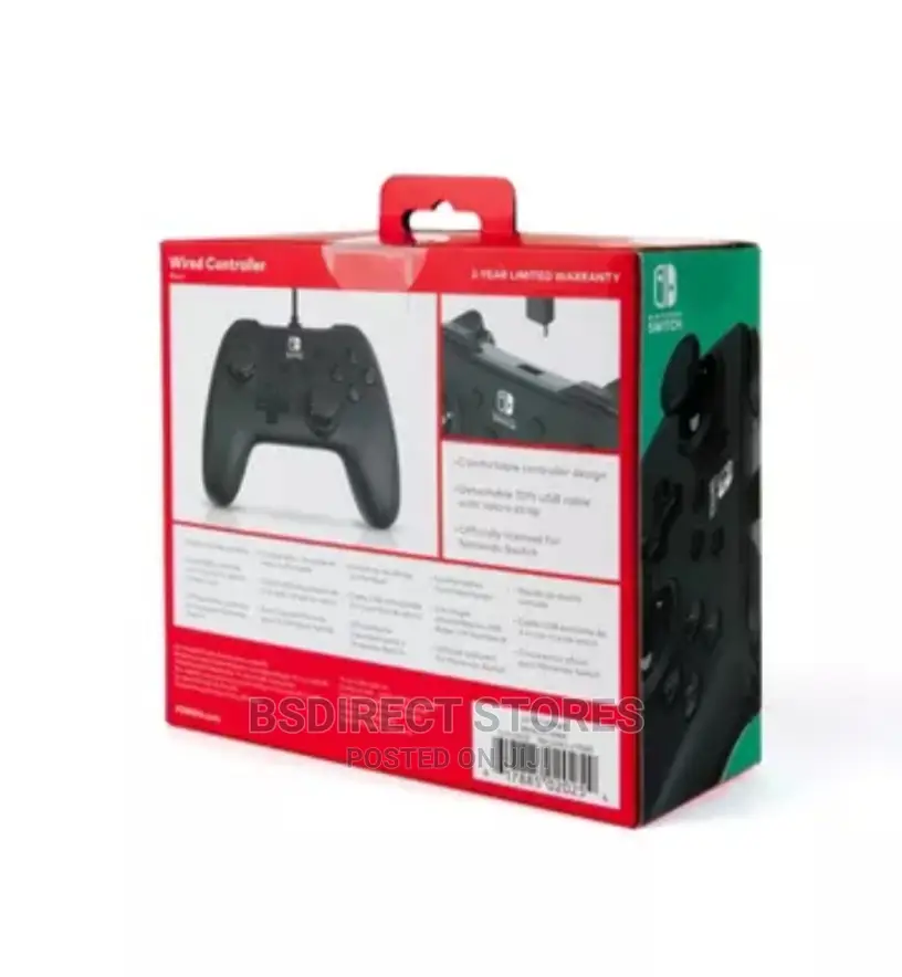 Power A Nintendo Switch Wired Controller - Black