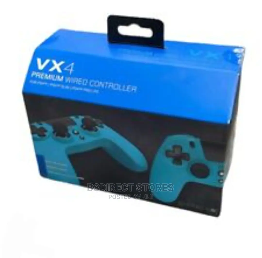 Gioteck VX-4 Sony 2.5 M Wired Controller - Blue - PS4 PC