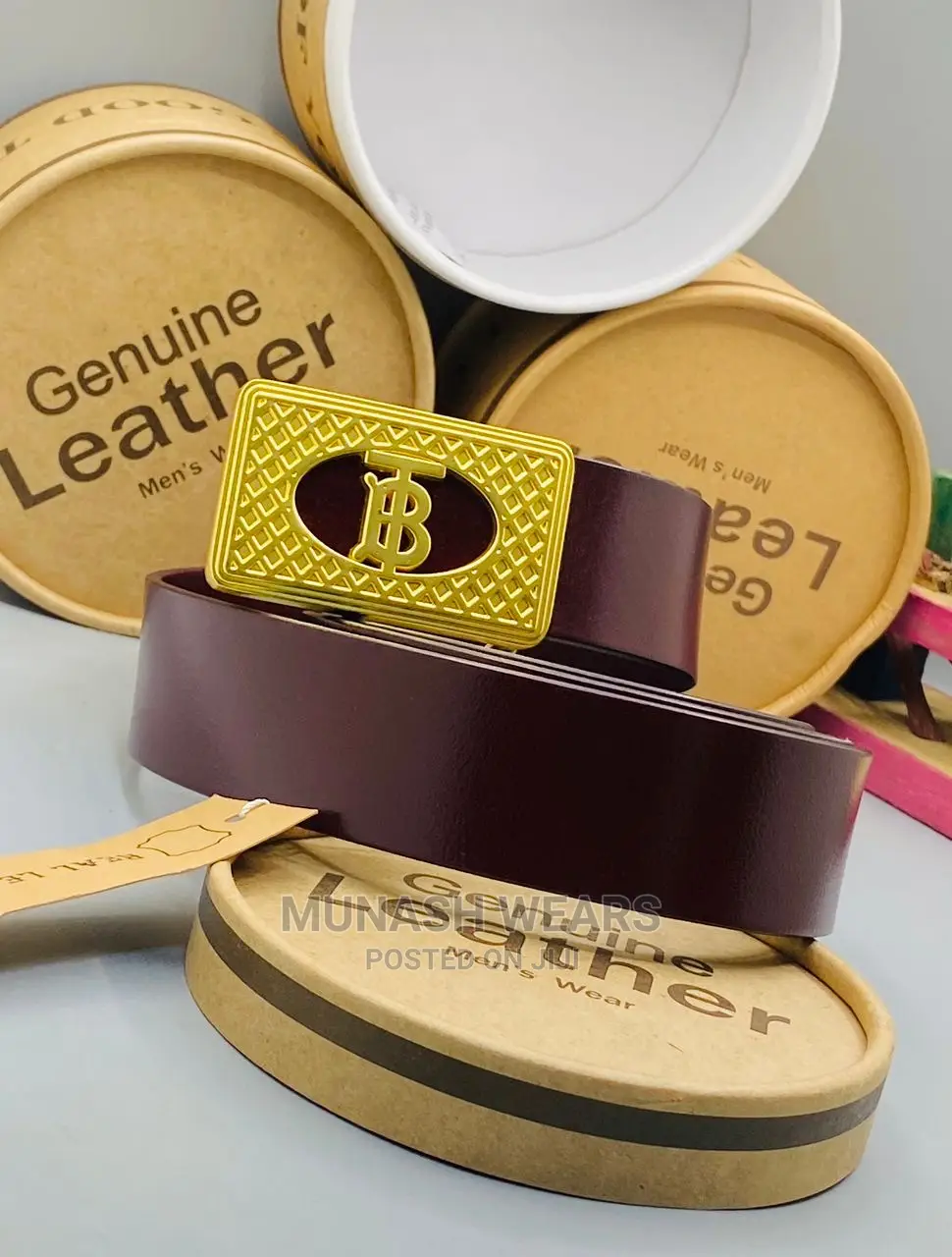 Men Luxury Leather Belts
