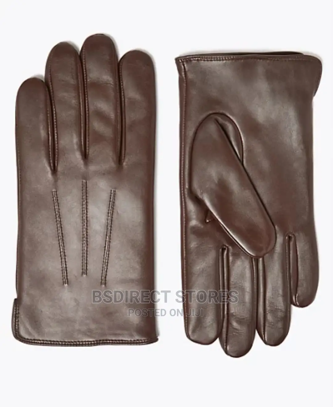MARKS AND SPENCER Brown Luxury Leather Gloves. Thermowarmth