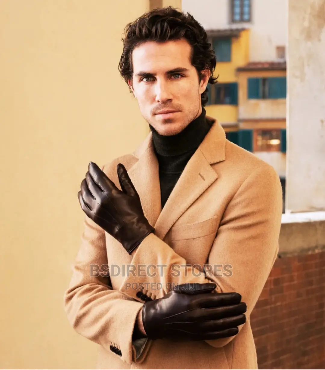 MARKS AND SPENCER Brown Luxury Leather Gloves. Thermowarmth