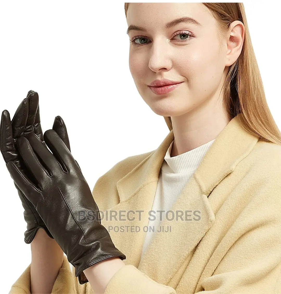 MARKS AND SPENCER Brown Luxury Leather Gloves. Thermowarmth