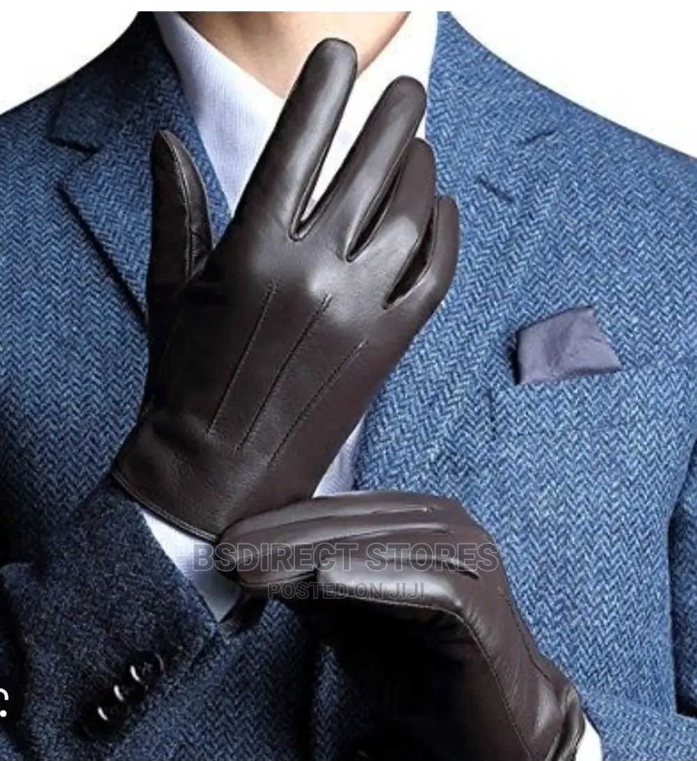 MARKS AND SPENCER Brown Luxury Leather Gloves. Thermowarmth