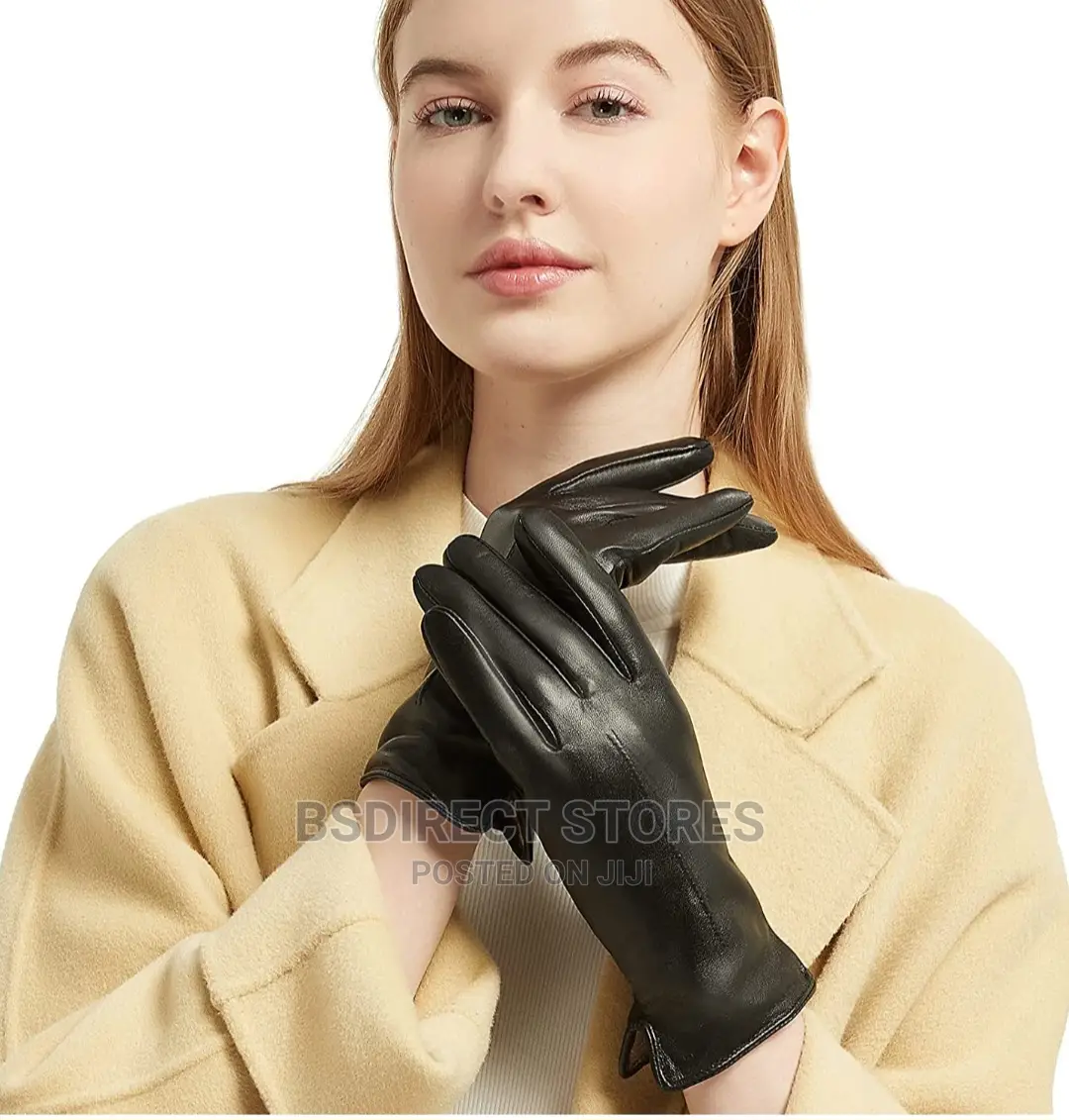 MARKS AND SPENCER Black Luxury Leather Gloves. Thermowarmth