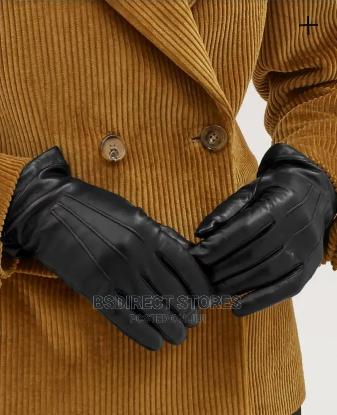 MARKS AND SPENCER Black Luxury Leather Gloves. Thermowarmth