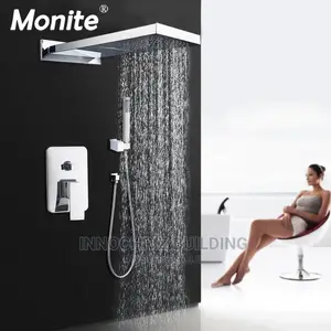 Stainless Conduit Shower With Waterfall Head