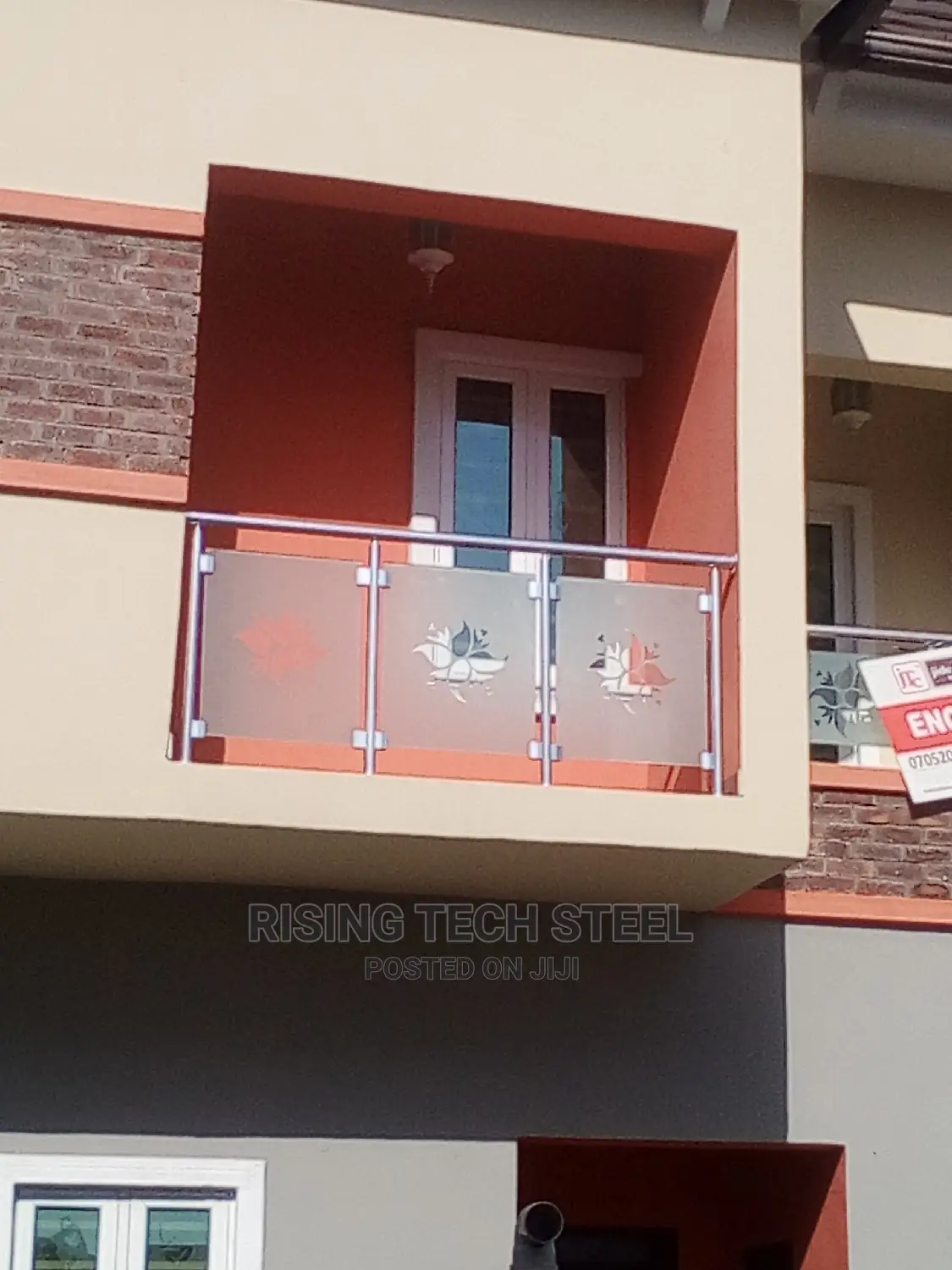 Stainless Handrail With White Glass 304pipes