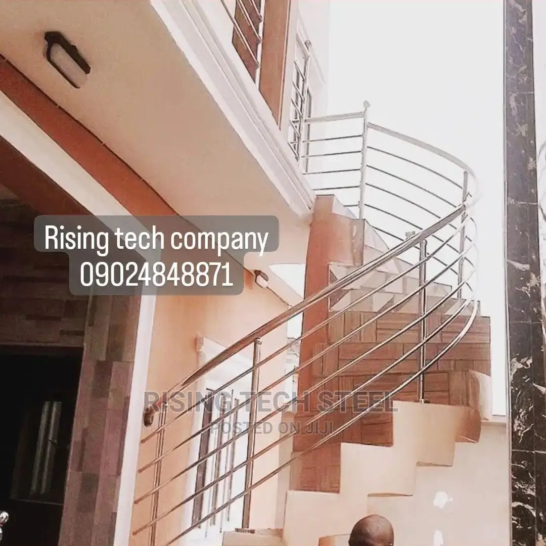 Stainless Handrail Spiral Staircase Design Quality 304pipes
