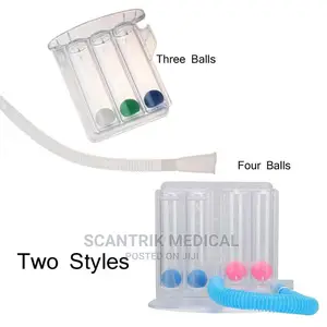 Medical 3 Ball Spirometer for Breathing Exercise
