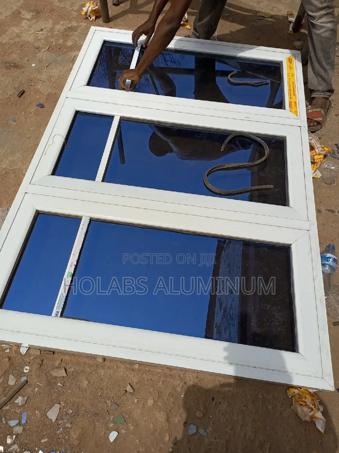 Casement Windows Blue Glass