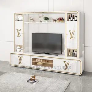 Luxurious Louis Vuitton TV Stand Set