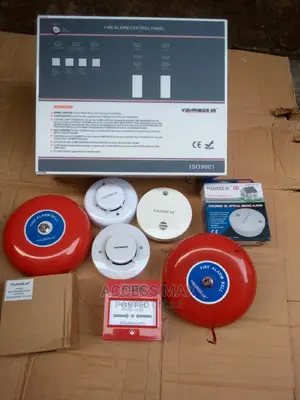 Fire Alarm System Panel Smoke Detector Break Glass