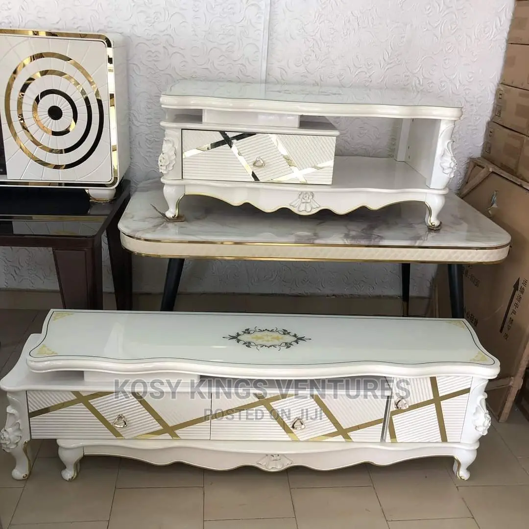 Luxurious Royal TV Stand With Centre Table