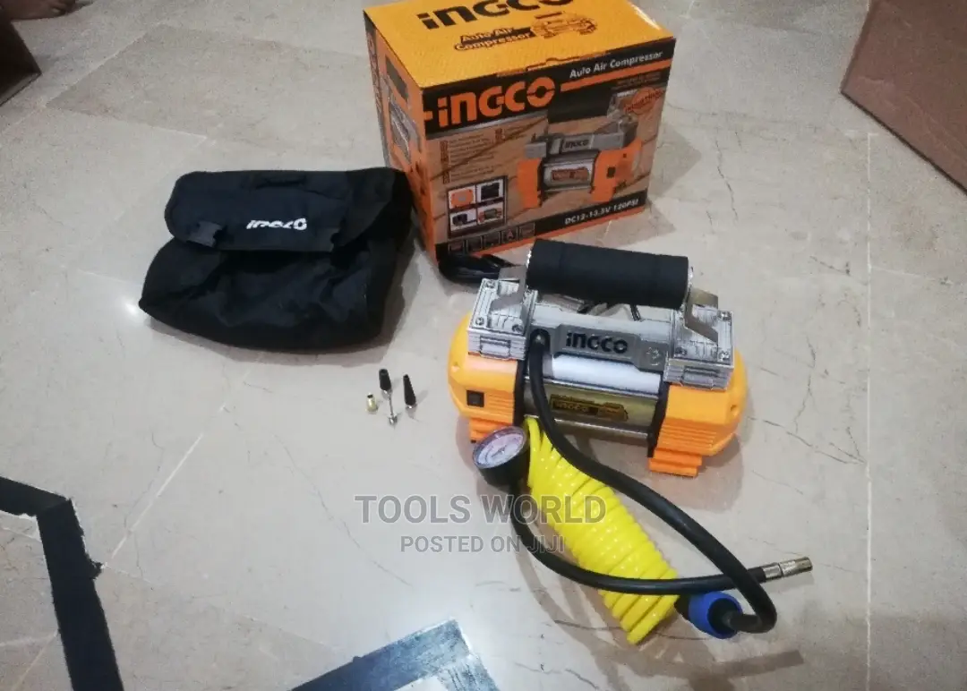 Auto Air Compressor 18a Double Cylinder 120psi With Light