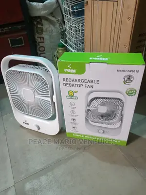 Original Iwin Energy Rechargeable Desktop Fan 8inches