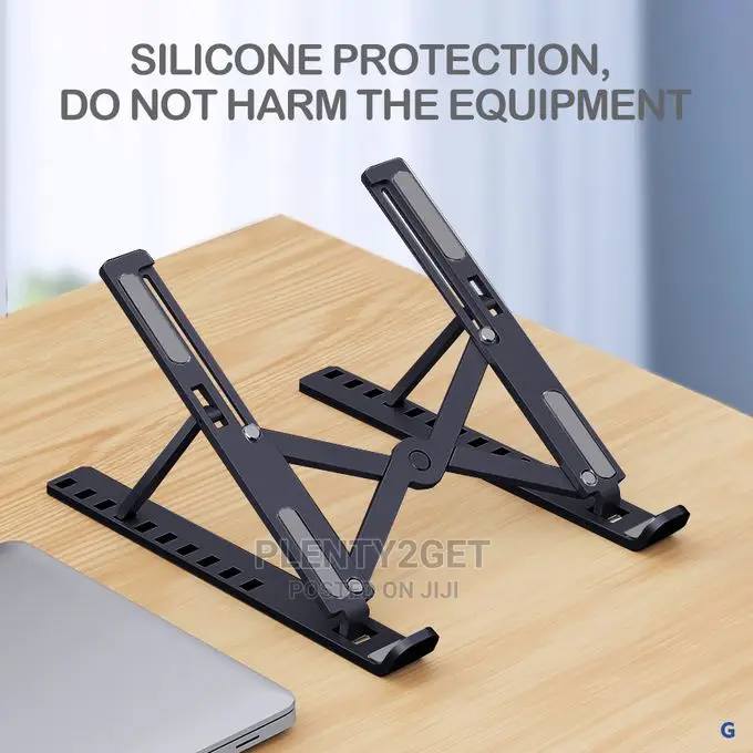 ABS Laptop Stand Desktop Bracket Can Be Folded Up and Down