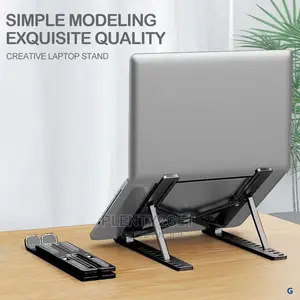 ABS Laptop Stand Desktop Bracket Can Be Folded Up and Down