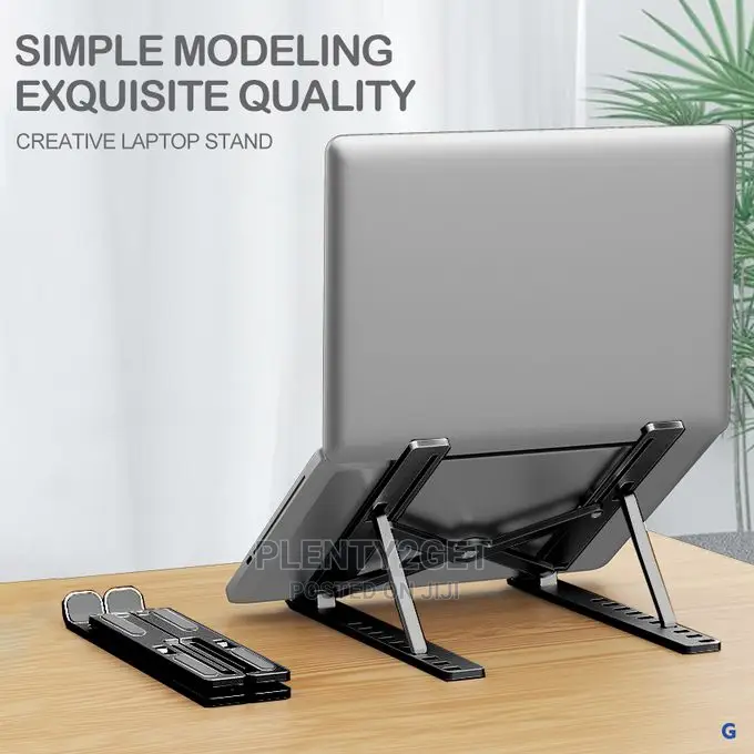 ABS Laptop Stand Desktop Bracket Can Be Folded Up and Down