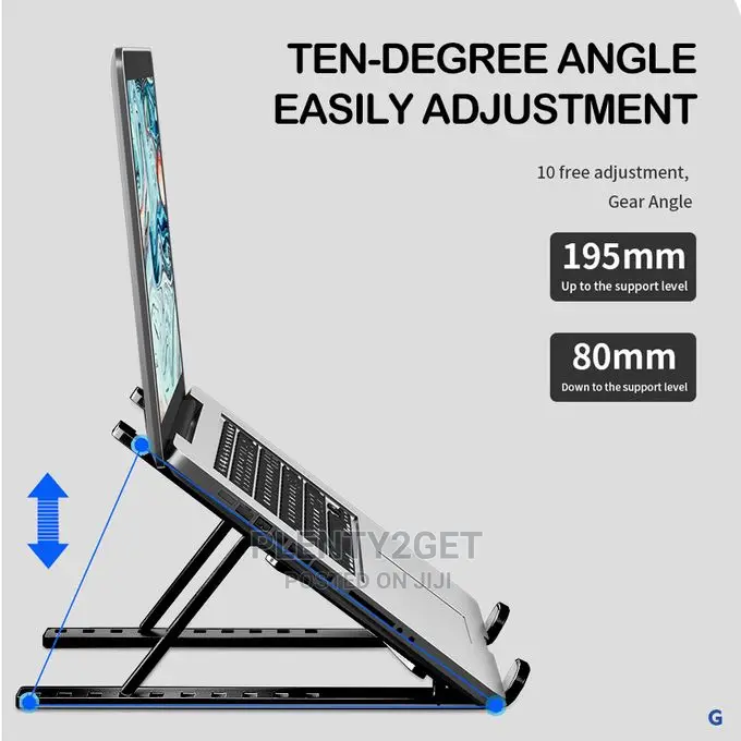 ABS Laptop Stand Desktop Bracket Can Be Folded Up and Down