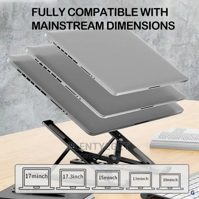 ABS Laptop Stand Desktop Bracket Can Be Folded Up and Down
