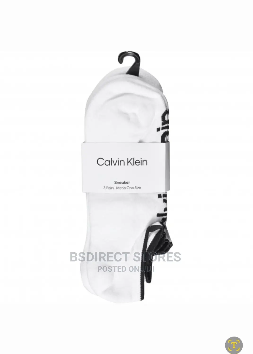 Calvin Klein 3-Pack Logo Sneaker Men Trainer Socks