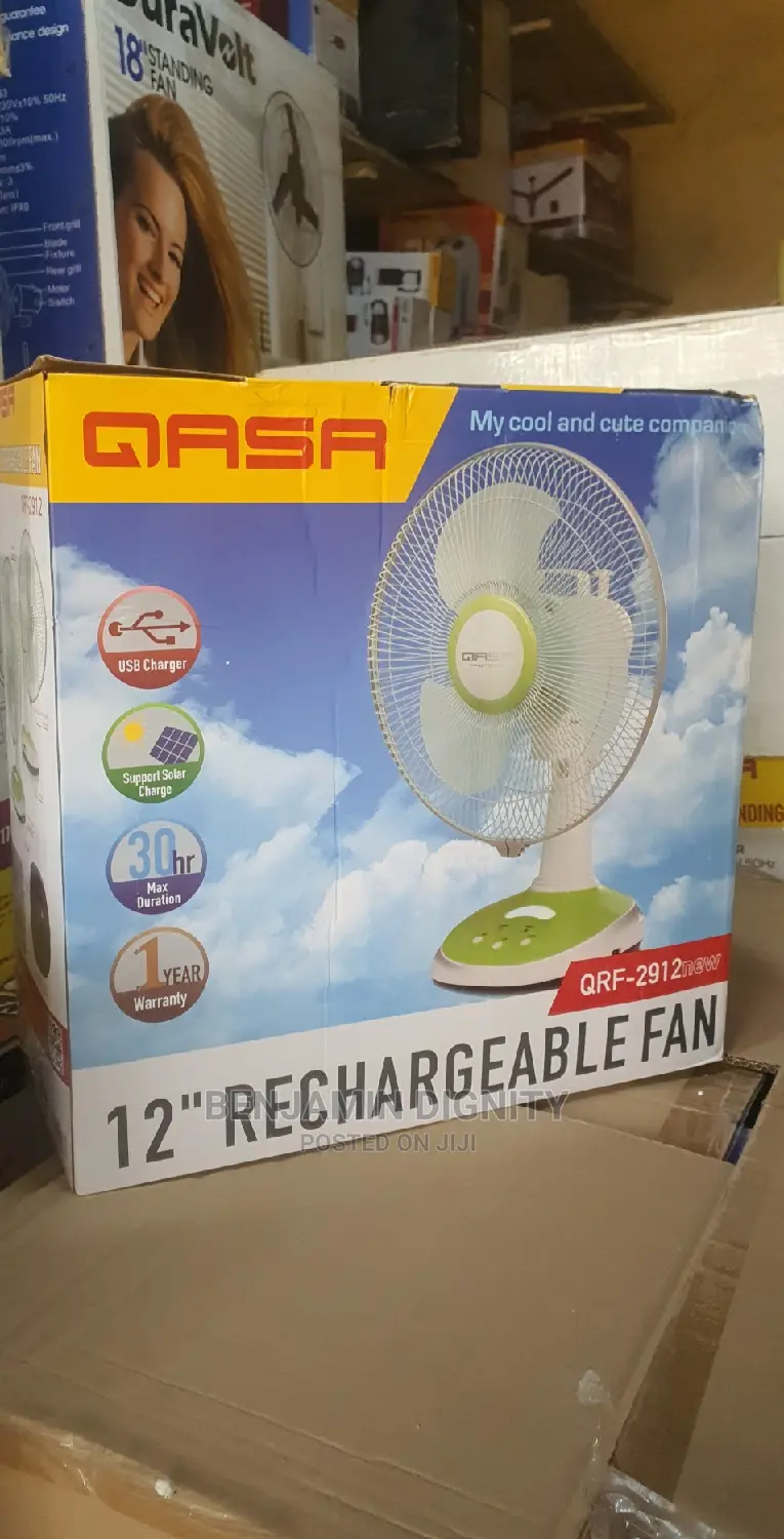 Solar A/C Recheargeable Table Fan