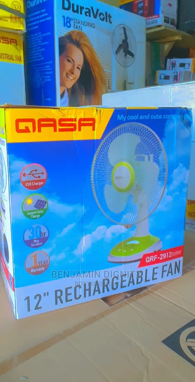 Solar A/C Recheargeable Table Fan
