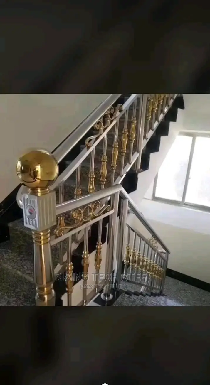 Stainless Handrail and Crystal Cumbi Lag Design