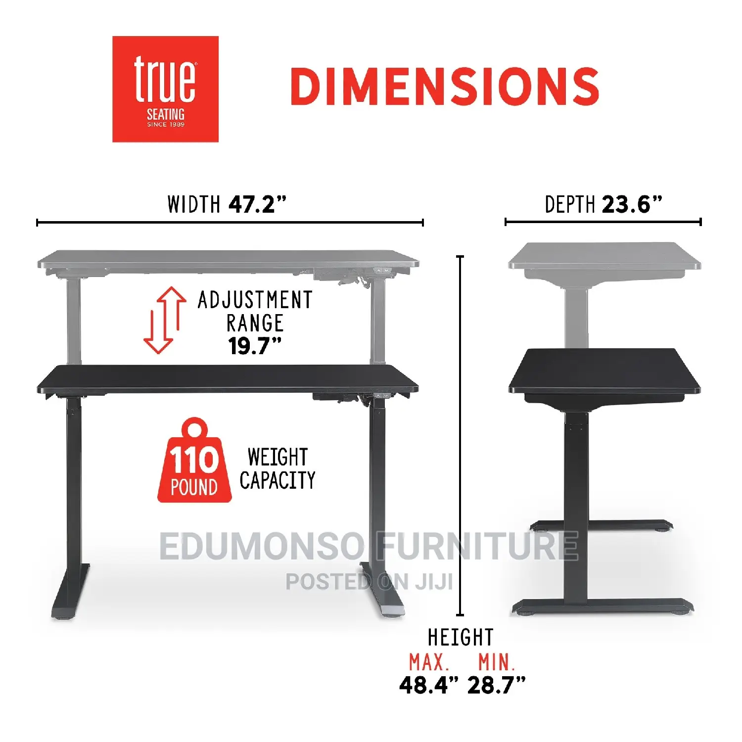 Height Adjustable Electric Standing Desk