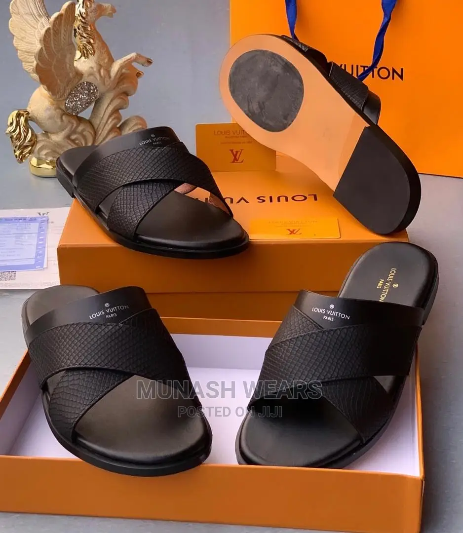 Louis Vuitton Leather Slipers