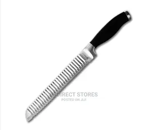 GROOVETECH Dexam Classic 20cm/8" Black Handle Bread Knife