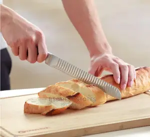 GROOVETECH Dexam Classic 20cm/8" Black Handle Bread Knife