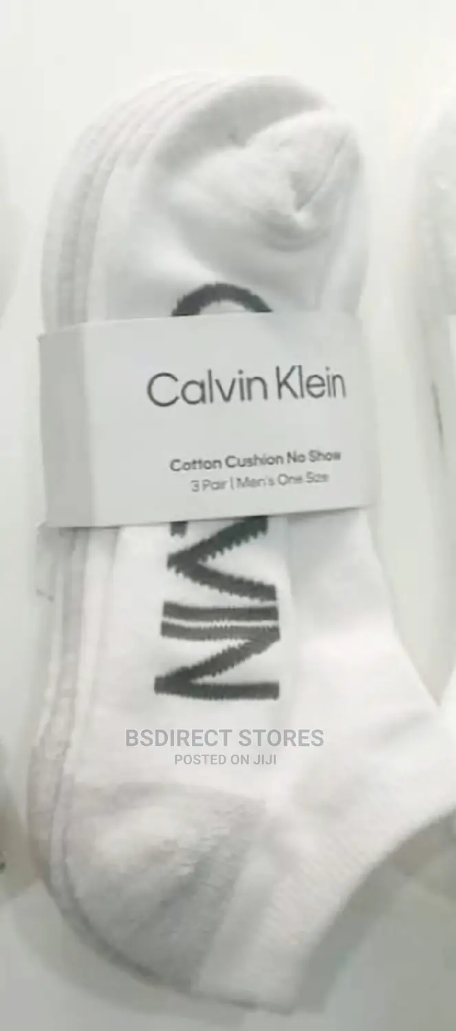 Calvin Klein 3-Pack Logo Sneaker Men Trainer Socks