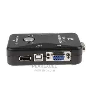 2-Port Usb Vga KVM Switch Box for Mouse Keyboard Monitor Sha