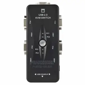 4 Port KVM Switch USB 2.0 VGA Splitter Printer Mouse Keyboar