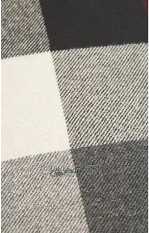 GENUINE GANT D2. Multi Check Wool Scarf Antracit Melange