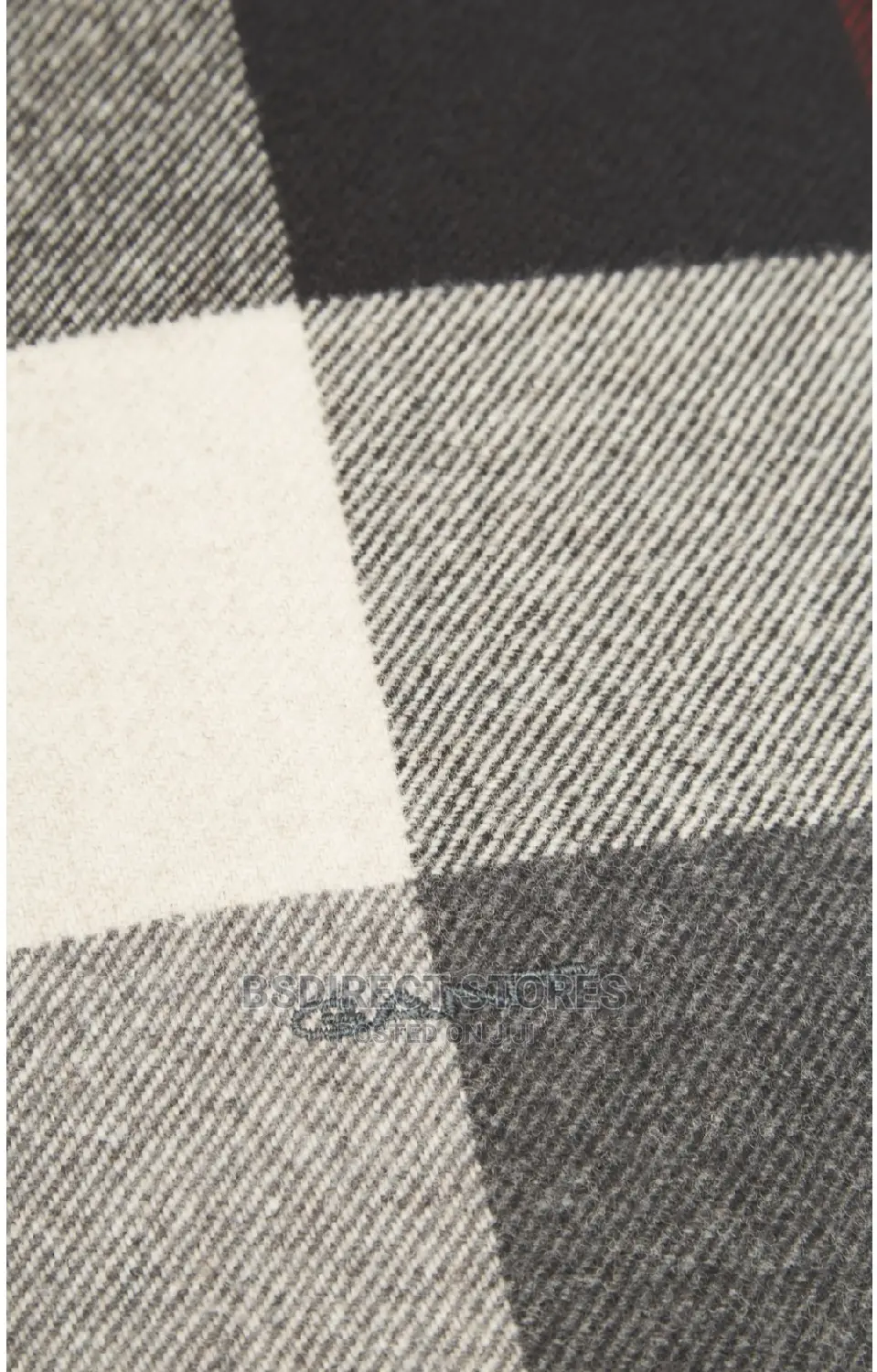 GENUINE GANT D2. Multi Check Wool Scarf Antracit Melange