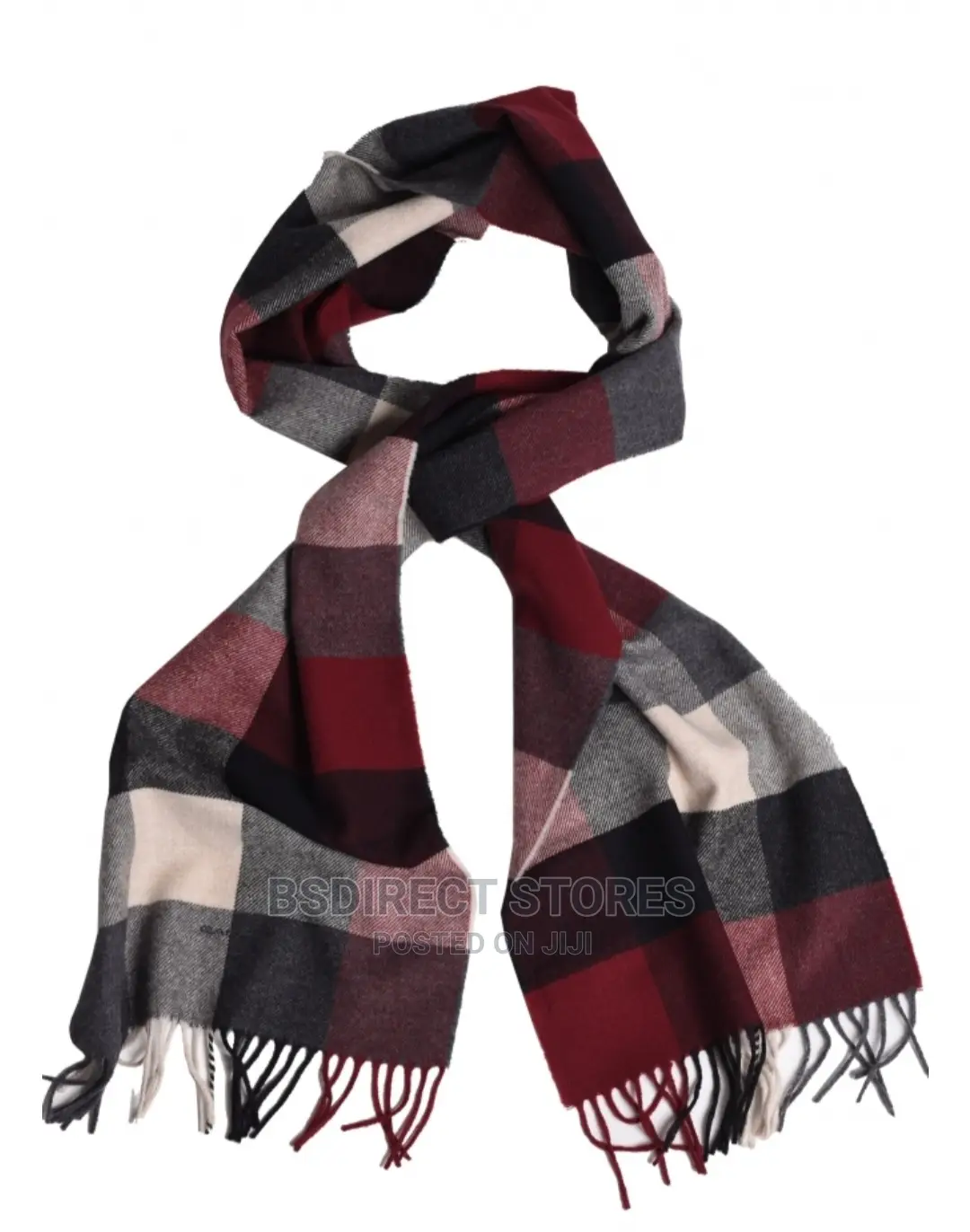 GENUINE GANT D2. Multi Check Wool Scarf Antracit Melange