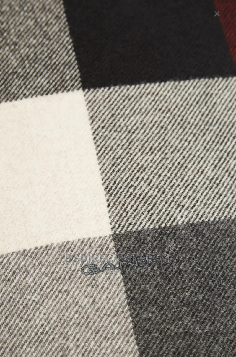 GENUINE GANT D2. Multi Check Wool Scarf Antracit Melange