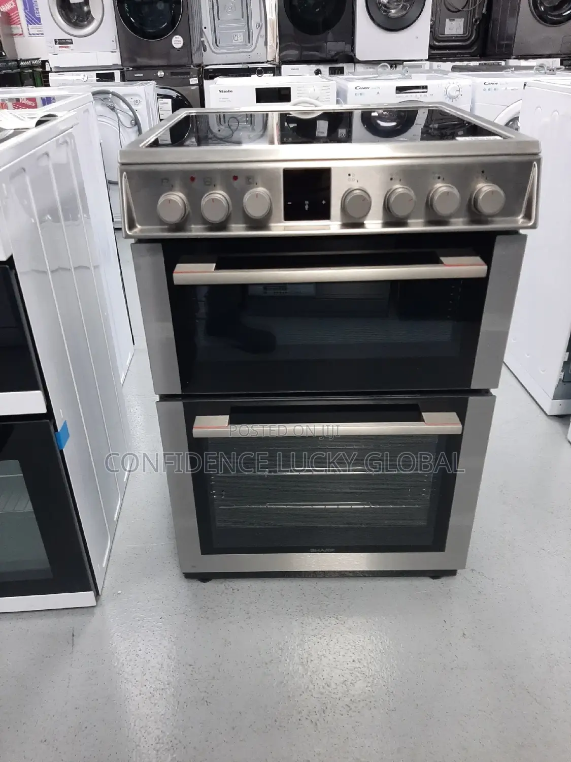 Sharp Electric Cooker With Induction Hob, Stainless Steel