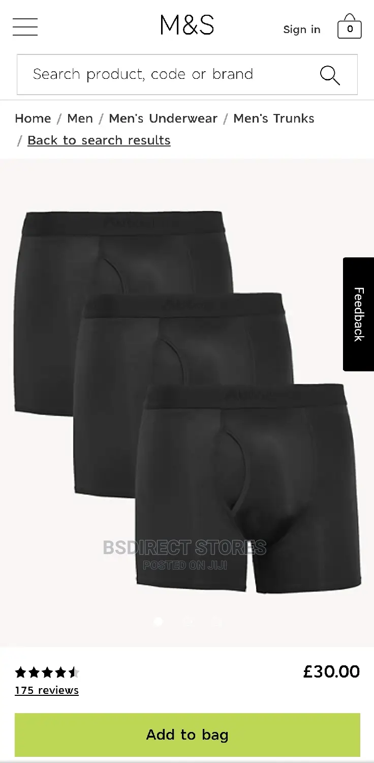 MARKS AND SPENCER Super Soft Men 3 Pack Microskin Trunks