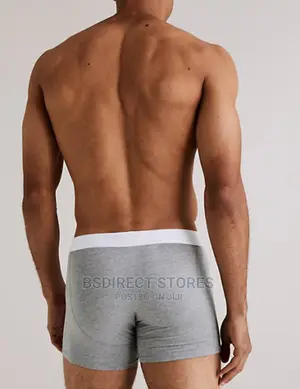 Marks and Spencer Grey Mix 3pk Supima Cotton Blend Trunks