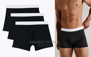 MARKS AND SPENCER Black Mix 3pk Supima Cotton Blend Trunks